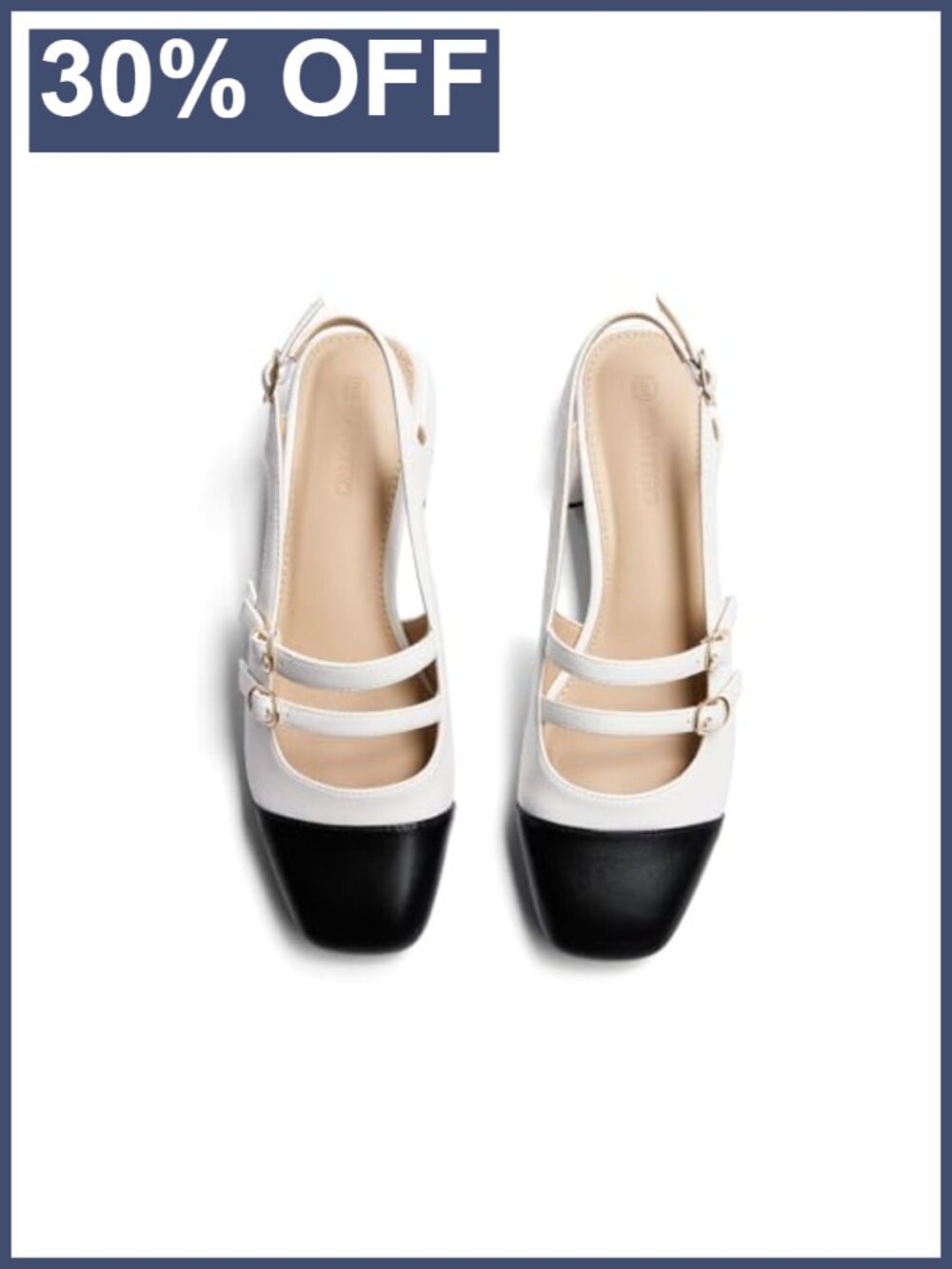 Women's Mary Jane Chunky Low Heels Slingback Pumps Closed Square Toe Wedding